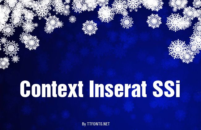 Context Inserat SSi example